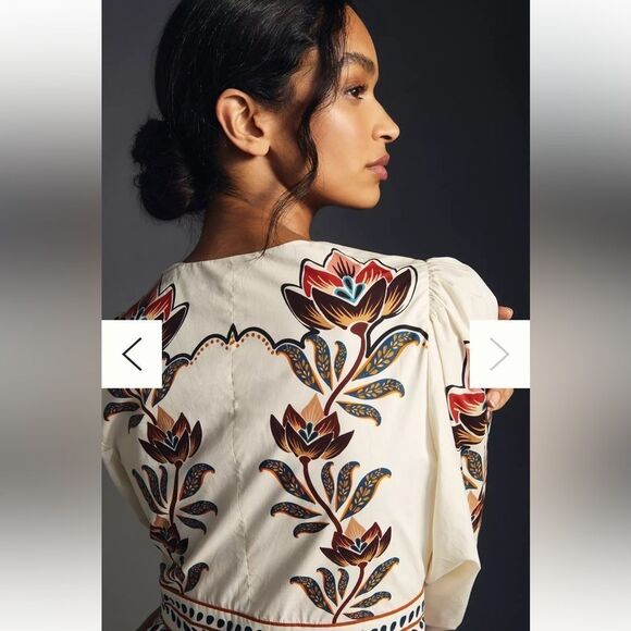 Farm Rio Size Medium Farm x Anthropologie V-Neck Maxi Dress - Picture 4 of 9